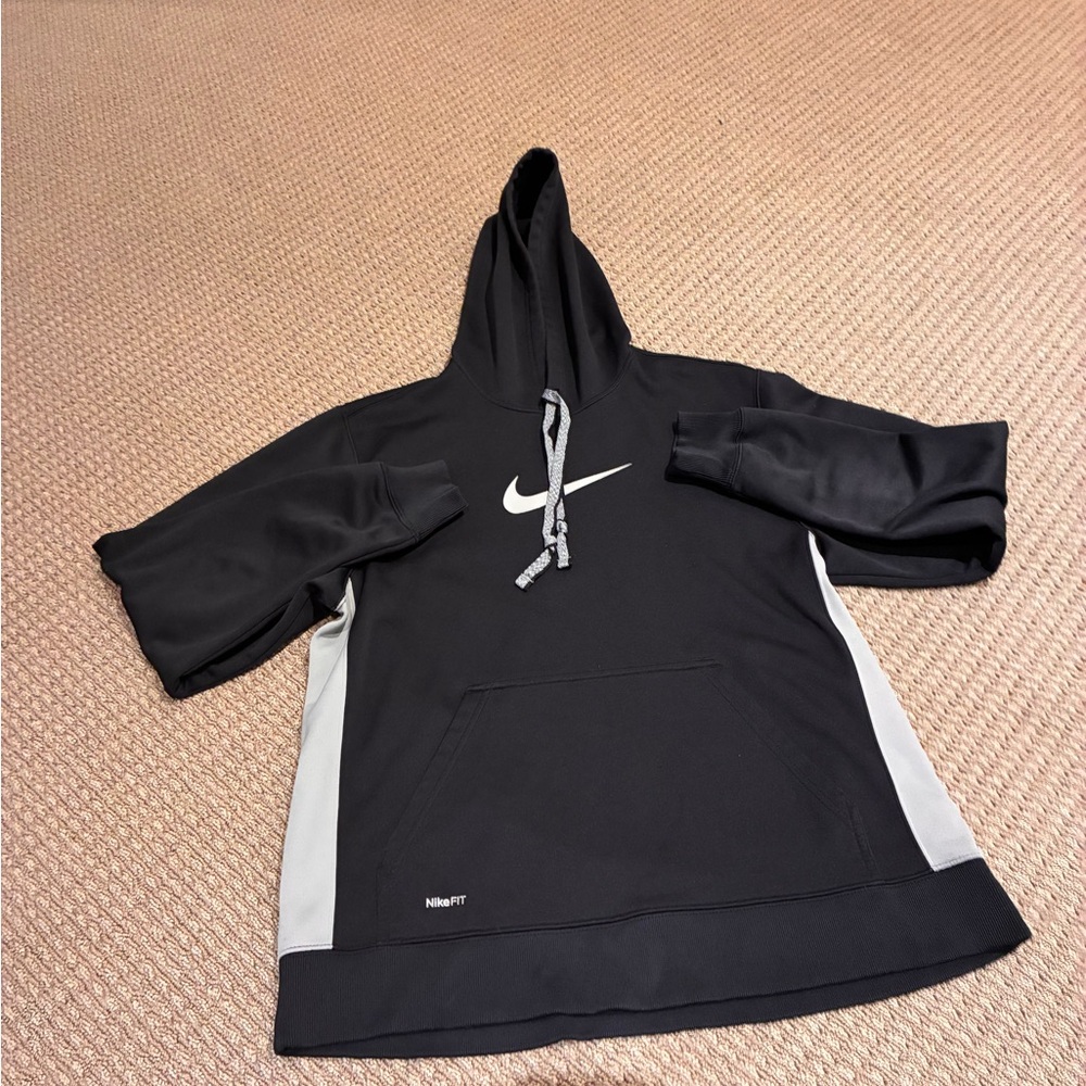 Nike Black Hoodie with Gray Details